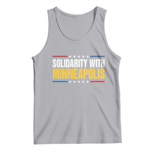 Solidarity With Minneapolis Tank Top Minnesota Community Support Gift TS12 Athletic Heather Print Your Wear