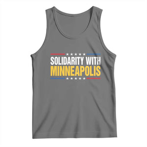 Solidarity With Minneapolis Tank Top Minnesota Community Support Gift TS12 Black Heather Print Your Wear