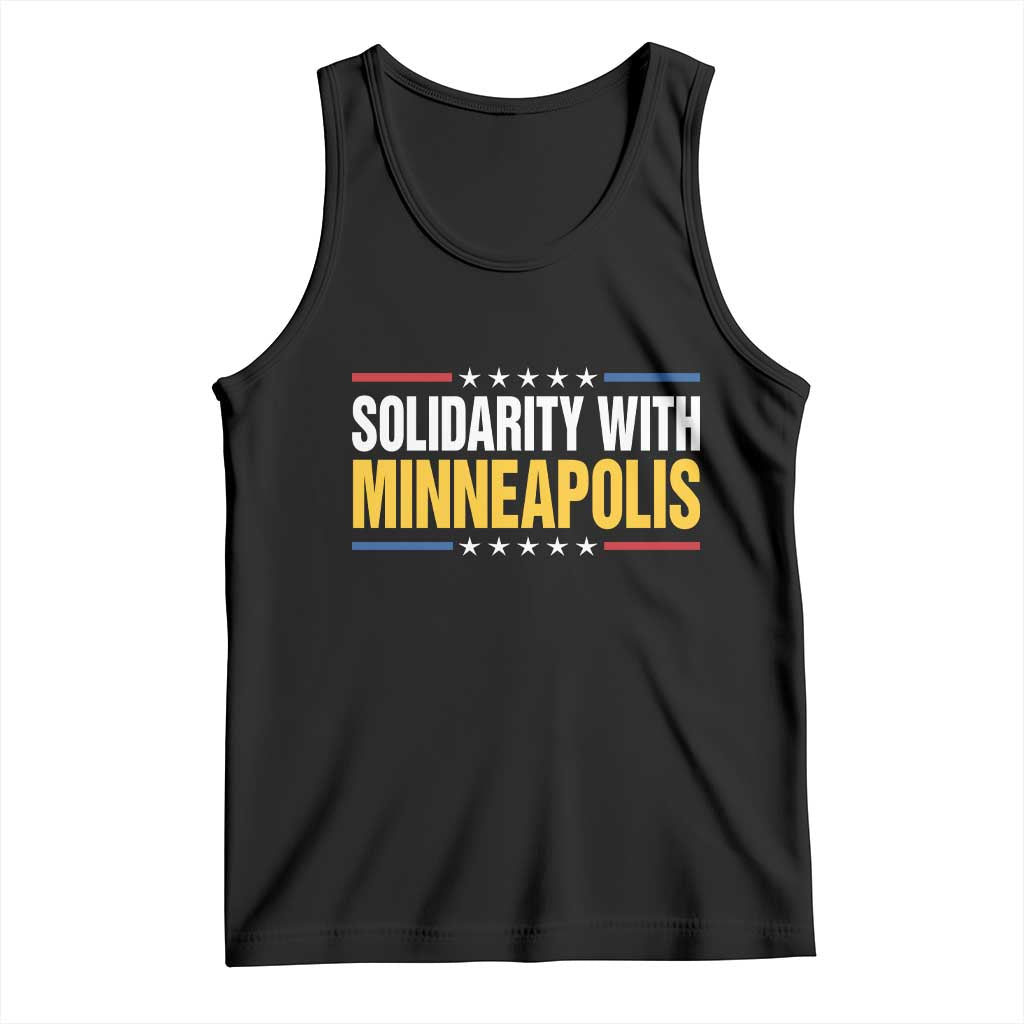 Solidarity With Minneapolis Tank Top Minnesota Community Support Gift TS12 Black Print Your Wear
