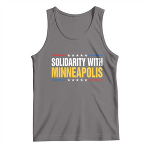 Solidarity With Minneapolis Tank Top Minnesota Community Support Gift TS12 Deep Heather Print Your Wear