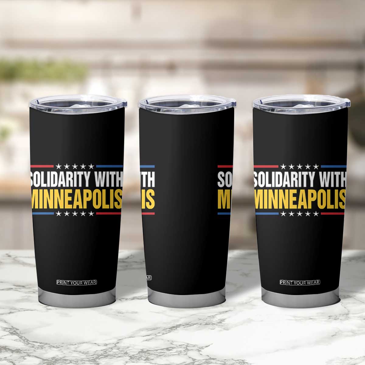 Solidarity With Minneapolis Tumbler Cup Minnesota Community Support Gift TS12 Print Your Wear