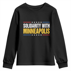 Solidarity With Minneapolis Youth Sweatshirt Minnesota Community Support Gift TS12 Black Print Your Wear