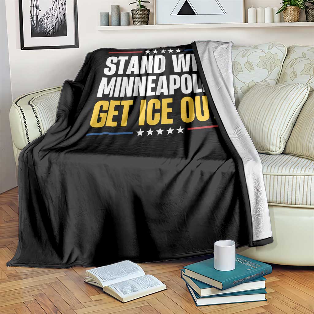 Stand With Minneapolis Throw Blanket Minnesota Community Support Gift TS12 Print Your Wear