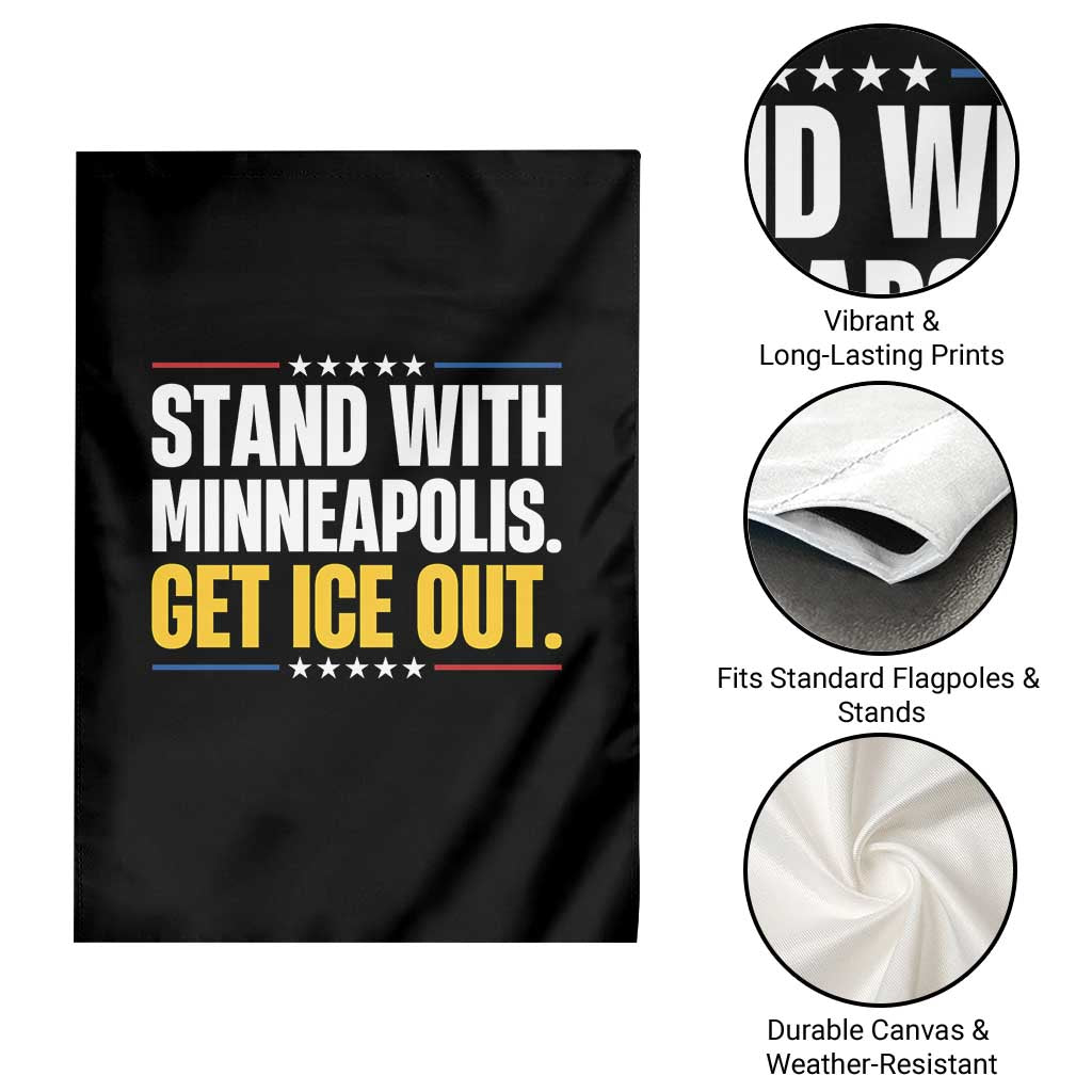 Stand With Minneapolis Garden Flag Minnesota Community Support Gift TS12 Print Your Wear