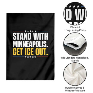 Stand With Minneapolis Garden Flag Minnesota Community Support Gift TS12 Print Your Wear