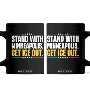 Stand With Minneapolis Coffee Mug Minnesota Community Support Gift TS12 Black Print Your Wear