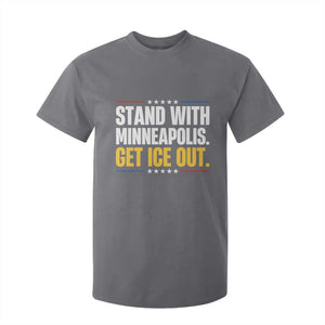 Stand With Minneapolis T Shirt For Kid Minnesota Community Support Gift TS12 Charcoal Print Your Wear