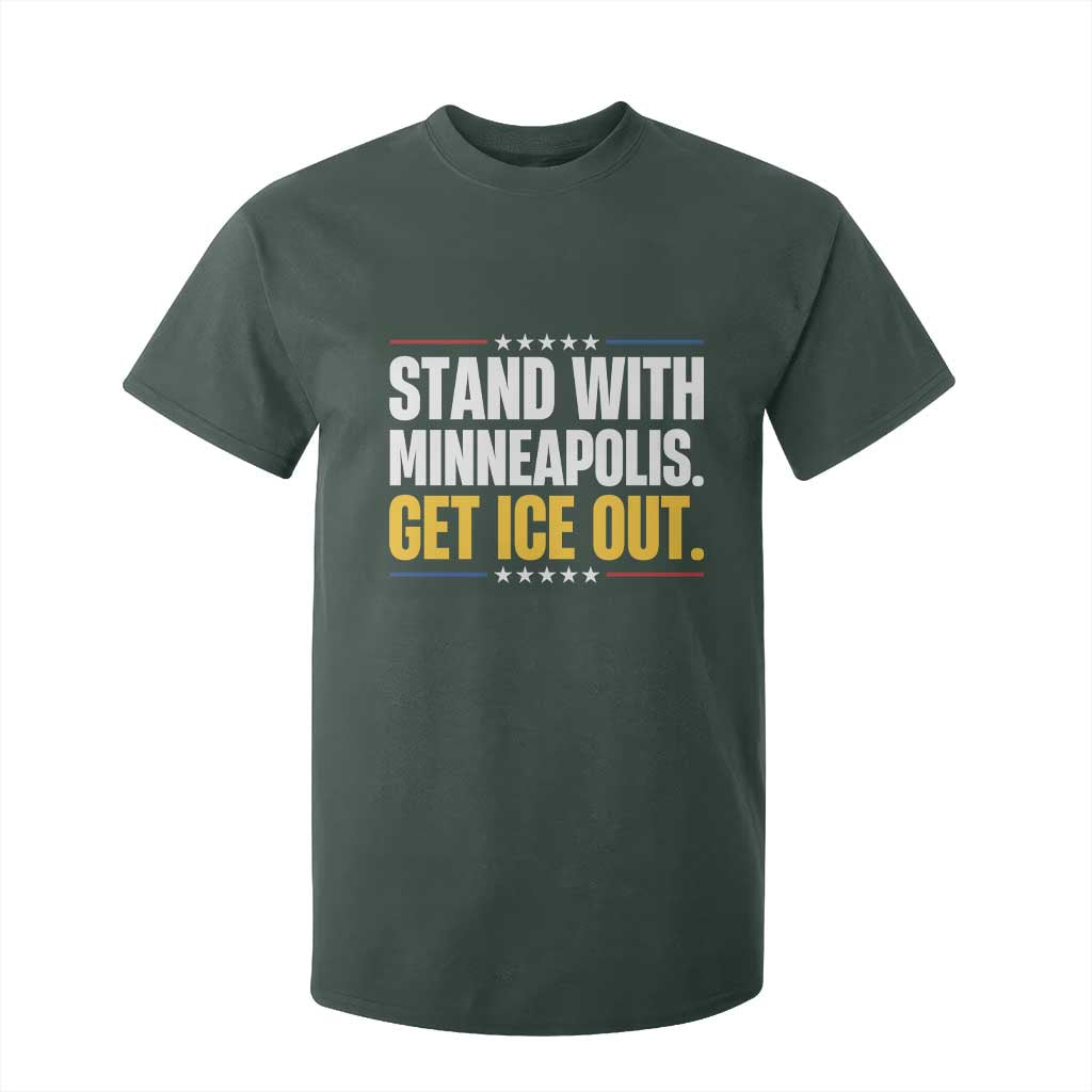 Stand With Minneapolis T Shirt For Kid Minnesota Community Support Gift TS12 Dark Forest Green Print Your Wear