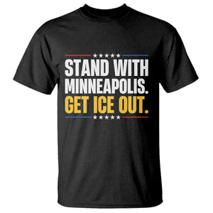 Stand With Minneapolis T Shirt Minnesota Community Support Gift TS12 Black Print Your Wear