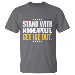 Stand With Minneapolis T Shirt Minnesota Community Support Gift TS12 Charcoal Print Your Wear