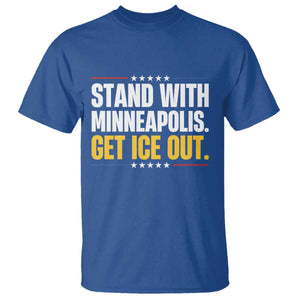 Stand With Minneapolis T Shirt Minnesota Community Support Gift TS12 Royal Blue Print Your Wear