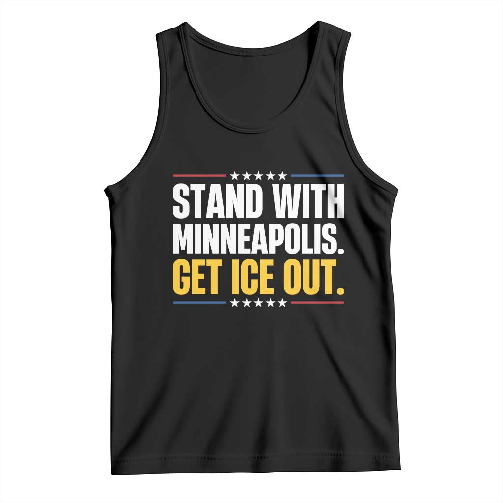 Stand With Minneapolis Tank Top Minnesota Community Support Gift TS12 Black Print Your Wear