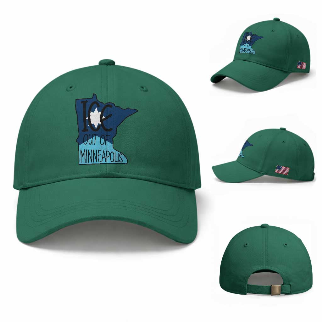 Ice Out Of Minneapolis Baseball Cap Minnesota Community Support Gift TS12 Baseball Cap Universal Fit Irish Green Print Your Wear