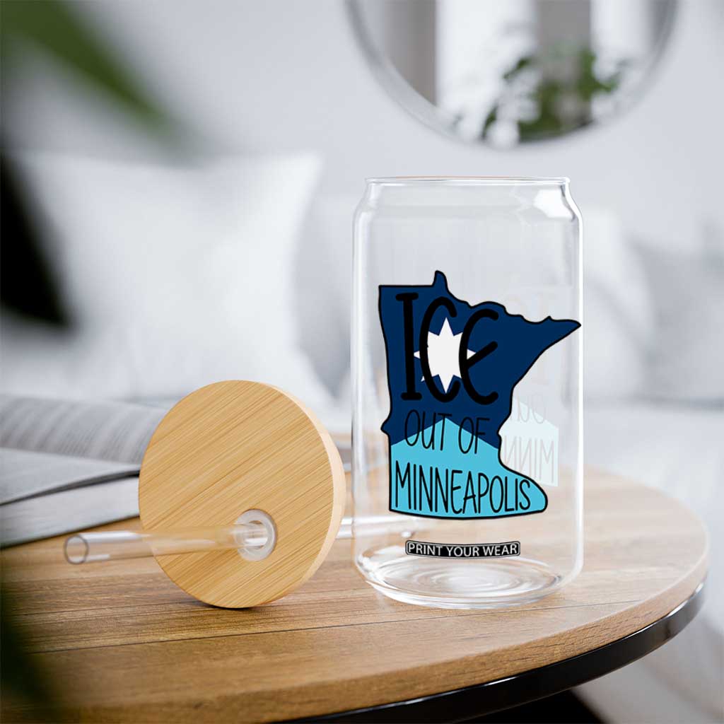 Ice Out Of Minneapolis Glass Can Minnesota Community Support Gift TS12 Print Your Wear