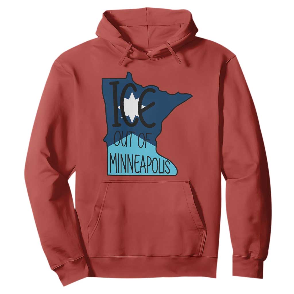 Ice Out Of Minneapolis Hoodie Minnesota Community Support Gift TS12 Red Print Your Wear