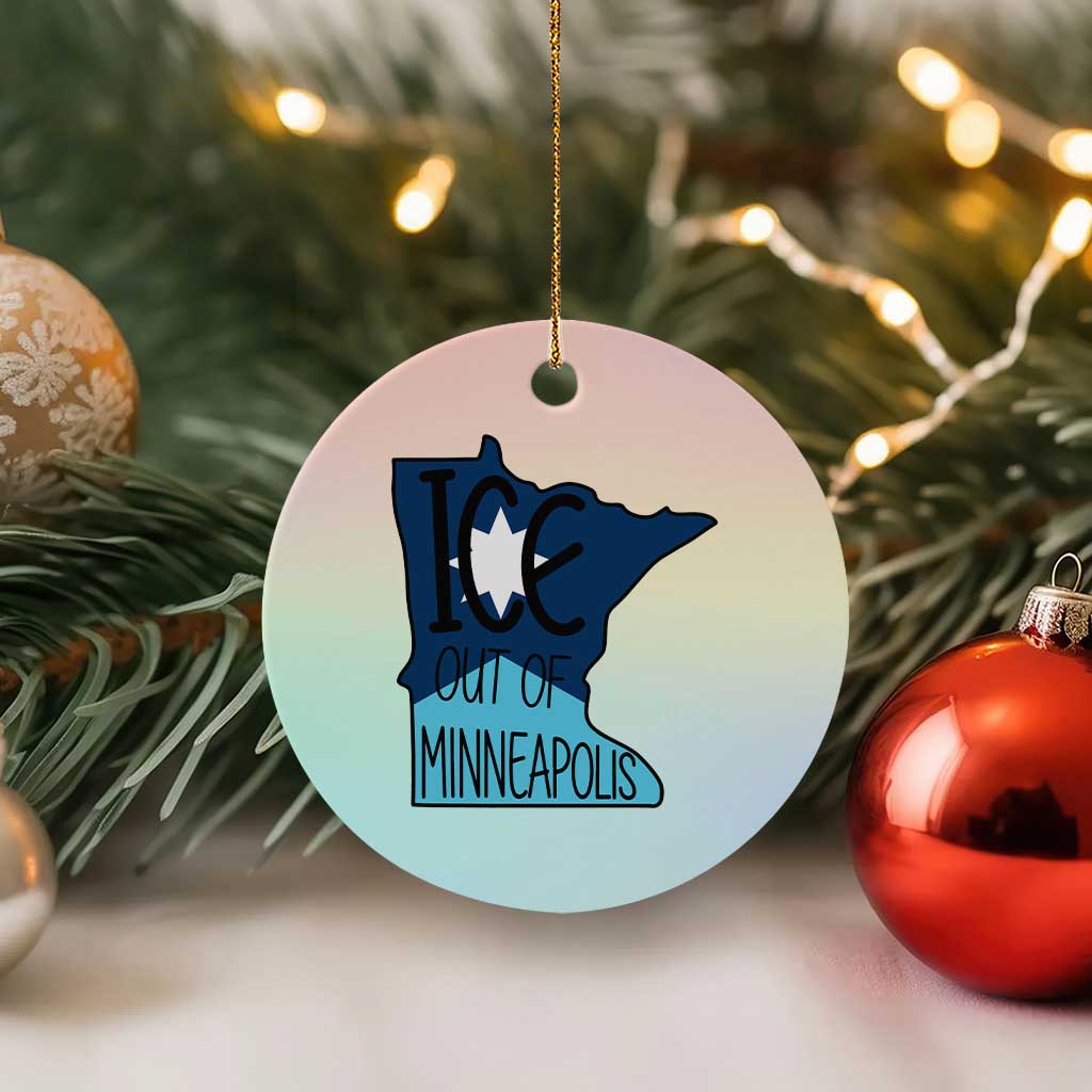 Ice Out Of Minneapolis Ceramic Ornament Minnesota Community Support Gift TS12 1pc Pastel Print Your Wear