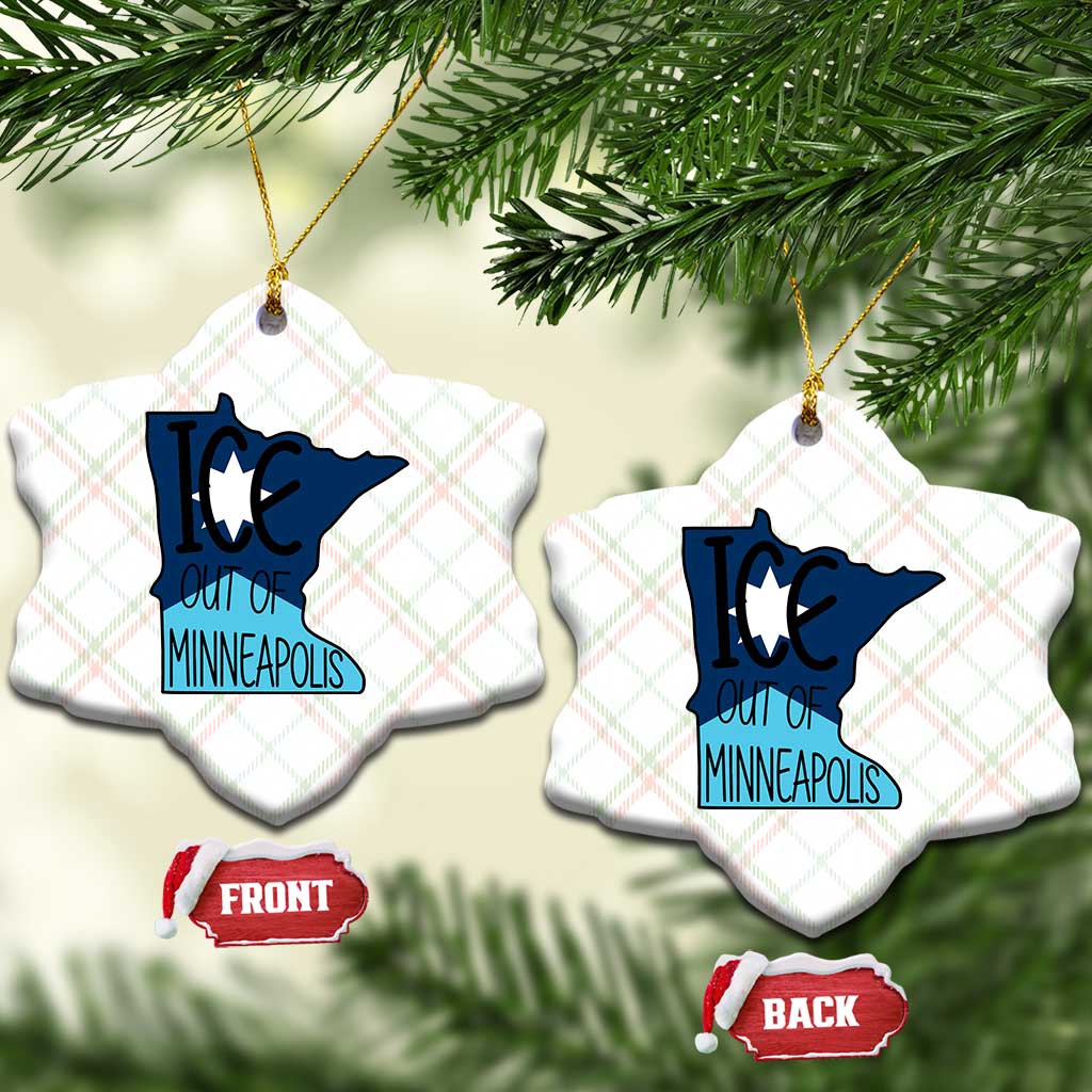 Ice Out Of Minneapolis Ceramic Ornament Minnesota Community Support Gift TS12 Print Your Wear