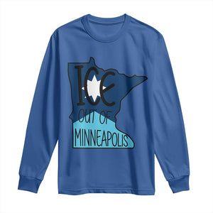 Ice Out Of Minneapolis Long Sleeve Shirt Minnesota Community Support Gift TS12 Royal Blue Print Your Wear