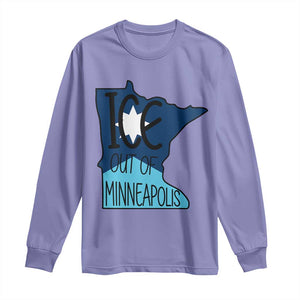 Ice Out Of Minneapolis Long Sleeve Shirt Minnesota Community Support Gift TS12 Violet Print Your Wear