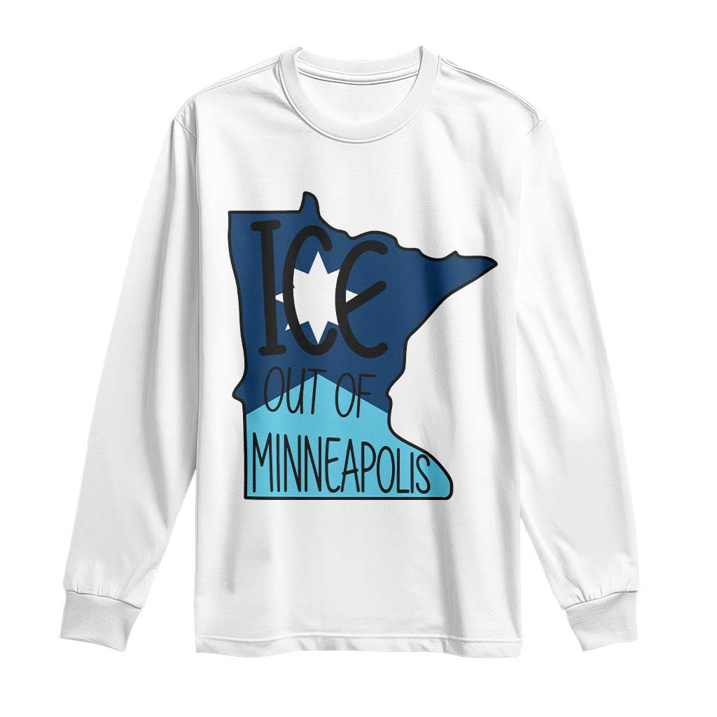 Ice Out Of Minneapolis Long Sleeve Shirt Minnesota Community Support Gift TS12 White Print Your Wear