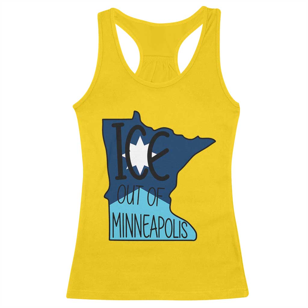 Ice Out Of Minneapolis Racerback Tank Top Minnesota Community Support Gift TS12 Daisy Print Your Wear