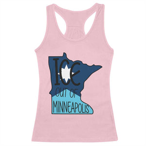 Ice Out Of Minneapolis Racerback Tank Top Minnesota Community Support Gift TS12 Light Pink Print Your Wear