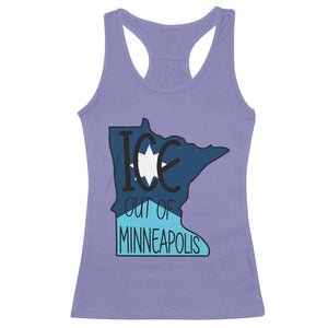 Ice Out Of Minneapolis Racerback Tank Top Minnesota Community Support Gift TS12 Violet Print Your Wear