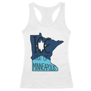 Ice Out Of Minneapolis Racerback Tank Top Minnesota Community Support Gift TS12 White Print Your Wear
