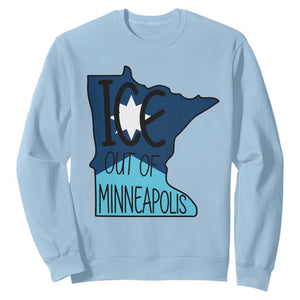 Ice Out Of Minneapolis Sweatshirt Minnesota Community Support Gift TS12 Light Blue Print Your Wear