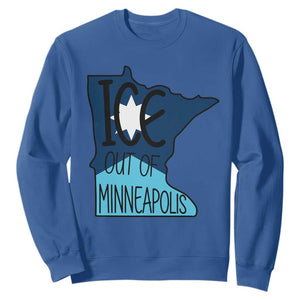 Ice Out Of Minneapolis Sweatshirt Minnesota Community Support Gift TS12 Royal Blue Print Your Wear