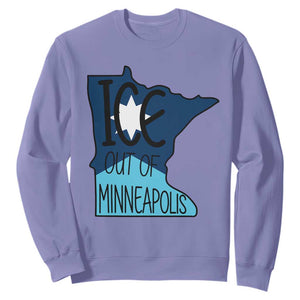 Ice Out Of Minneapolis Sweatshirt Minnesota Community Support Gift TS12 Violet Print Your Wear