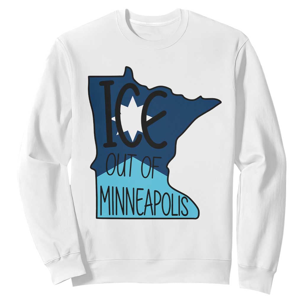 Ice Out Of Minneapolis Sweatshirt Minnesota Community Support Gift TS12 White Print Your Wear