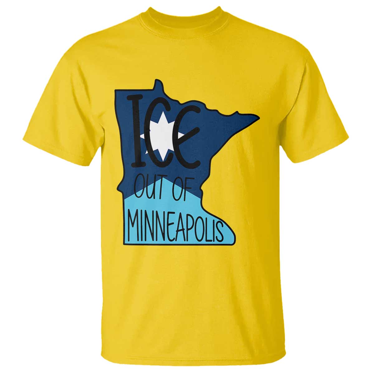 Ice Out Of Minneapolis T Shirt Minnesota Community Support Gift TS12 Daisy Print Your Wear