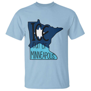 Ice Out Of Minneapolis T Shirt Minnesota Community Support Gift TS12 Light Blue Print Your Wear