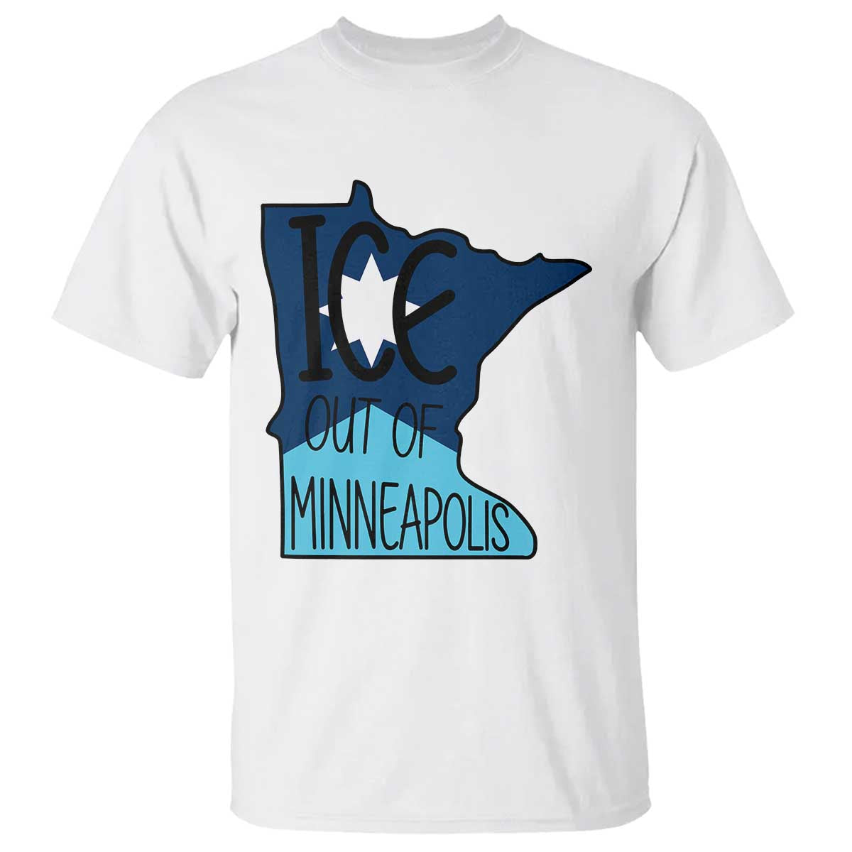 Ice Out Of Minneapolis T Shirt Minnesota Community Support Gift TS12 White Print Your Wear