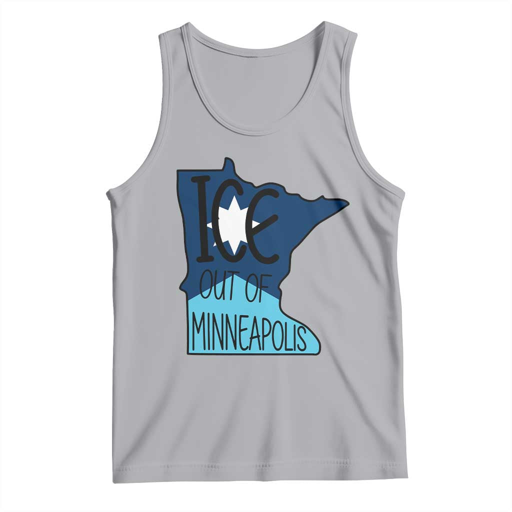 Ice Out Of Minneapolis Tank Top Minnesota Community Support Gift TS12 Athletic Heather Print Your Wear