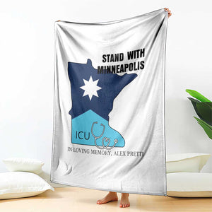 Stand With Minneapolis Throw Blanket In Loving Memory Of Alex TS12 Print Your Wear