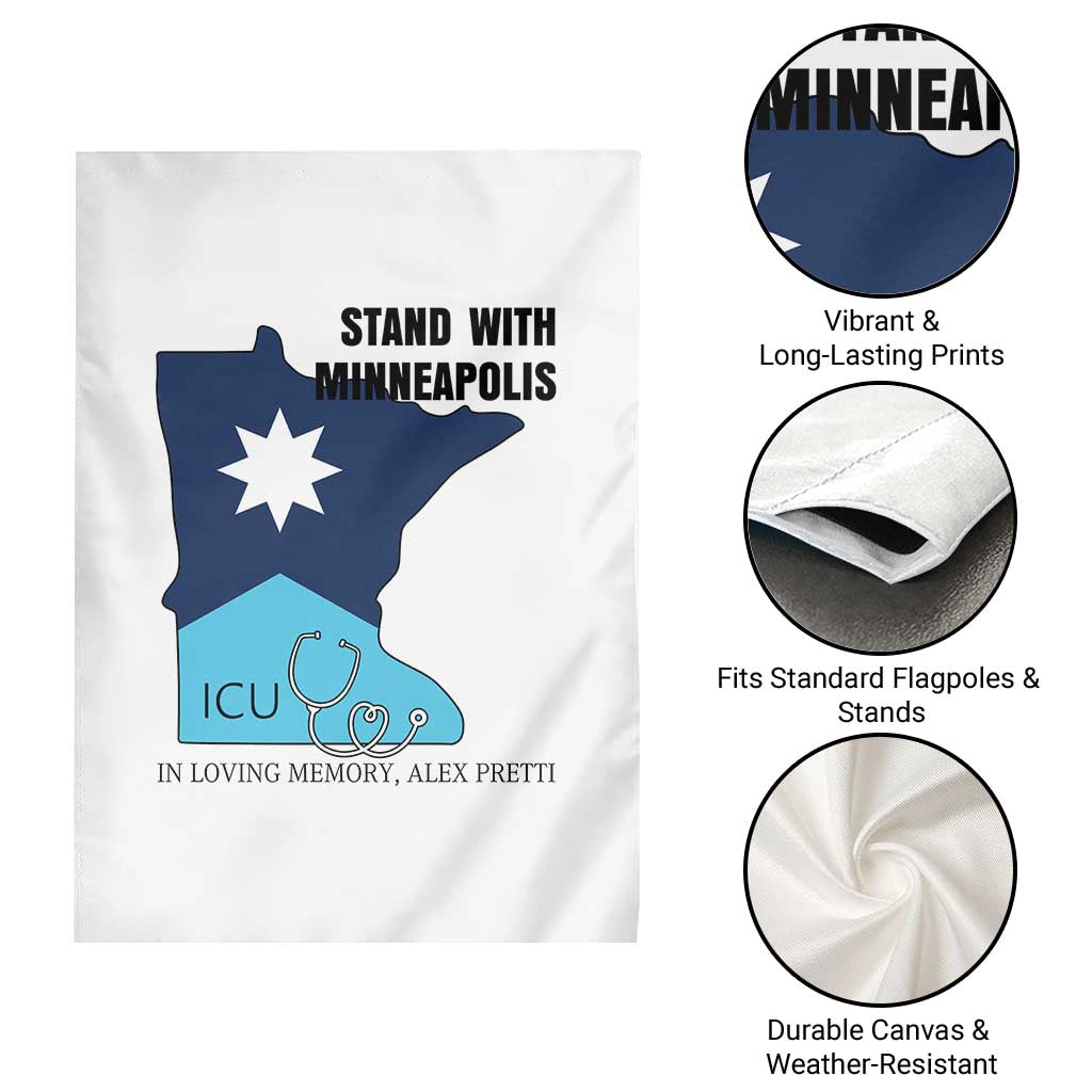 Stand With Minneapolis Garden Flag In Loving Memory Of Alex TS12 Print Your Wear