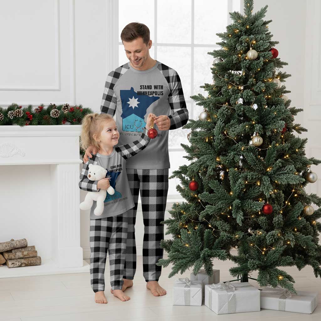 Stand With Minneapolis Plaid Pajama Set In Loving Memory Of Alex TS12 White Plaid Print Your Wear