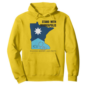 Stand With Minneapolis Hoodie In Loving Memory Of Alex TS12 Daisy Print Your Wear