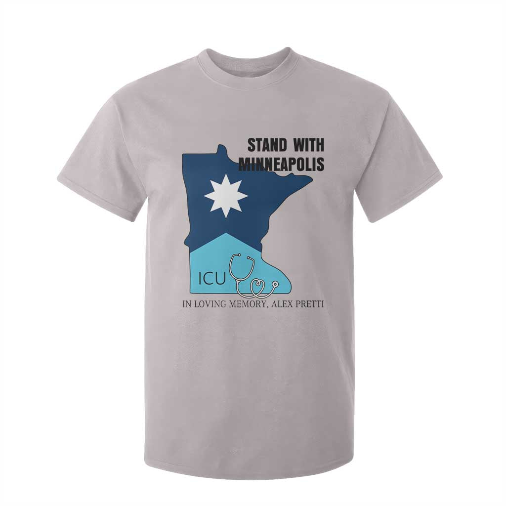 Stand With Minneapolis T Shirt For Kid In Loving Memory Of Alex TS12 Ice Gray Print Your Wear