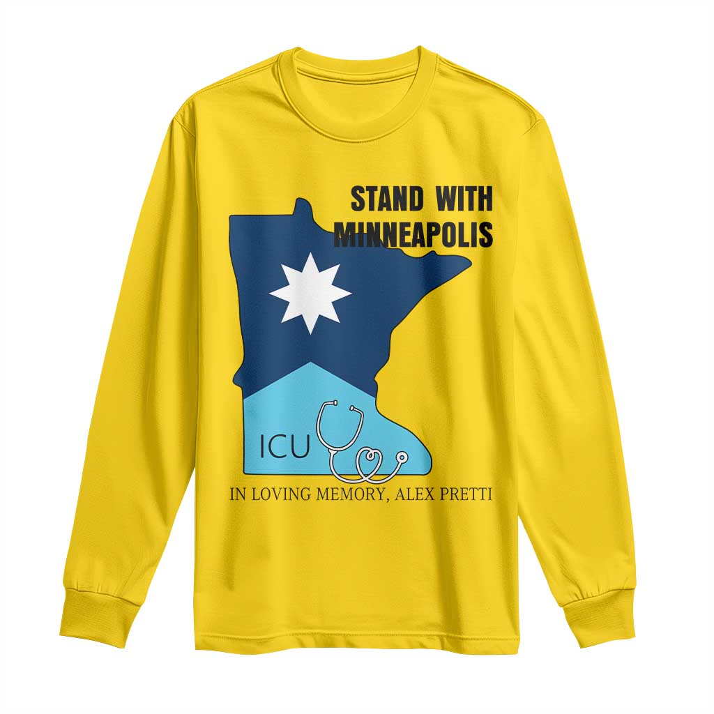 Stand With Minneapolis Long Sleeve Shirt In Loving Memory Of Alex TS12 Daisy Print Your Wear