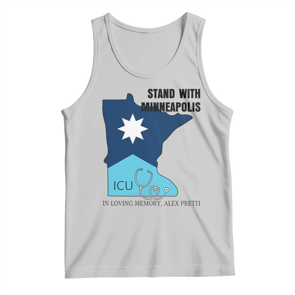Stand With Minneapolis Tank Top In Loving Memory Of Alex TS12 Ash Print Your Wear