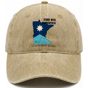 Stand With Minneapolis Washed Cotton Baseball Cap In Loving Memory Of Alex TS12 Print Your Wear