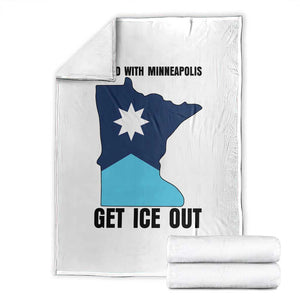Stand With Minneapolis Throw Blanket Social Justice Support TS12 White Print Your Wear