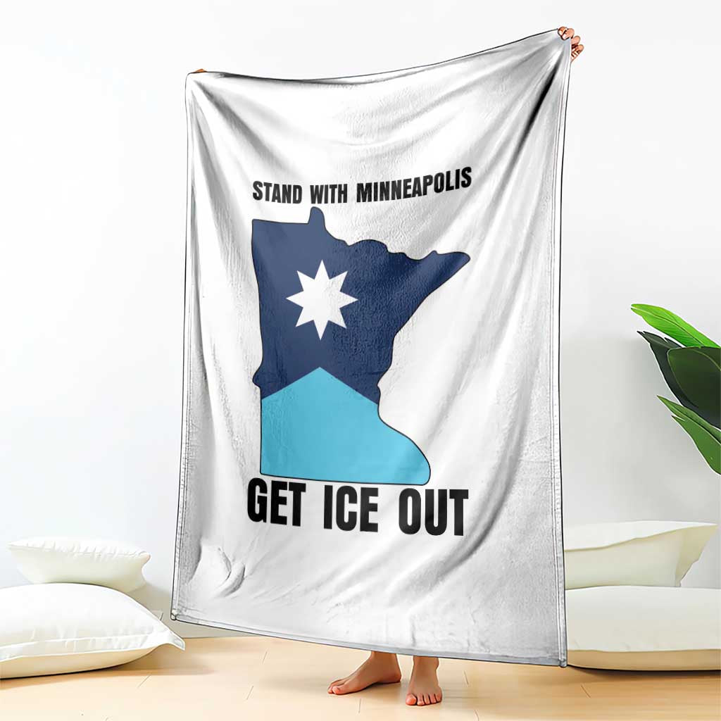 Stand With Minneapolis Throw Blanket Social Justice Support TS12 Print Your Wear