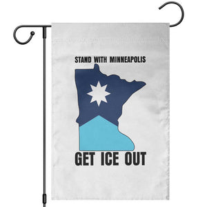 Stand With Minneapolis Garden Flag Social Justice Support TS12 White Print Your Wear