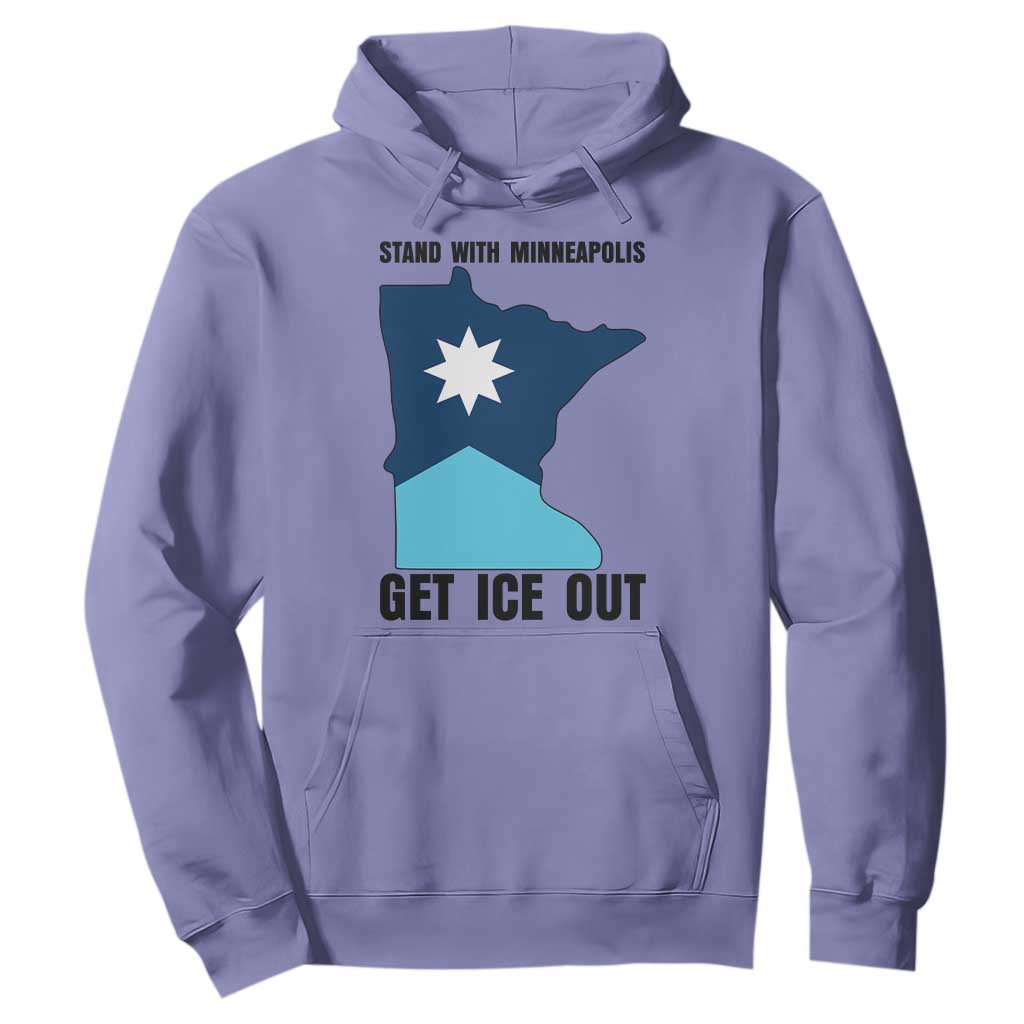 Stand With Minneapolis Hoodie Social Justice Support TS12 Violet Print Your Wear