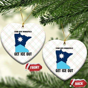 Stand With Minneapolis Ceramic Ornament Social Justice Support TS12 Print Your Wear
