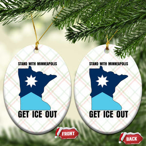 Stand With Minneapolis Ceramic Ornament Social Justice Support TS12 Print Your Wear